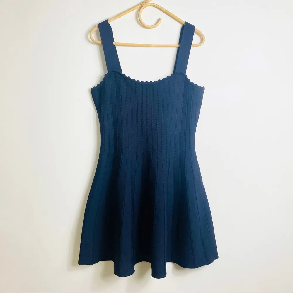 Claudie Pierlot knit flare mini dress Blue Size L - Image 7