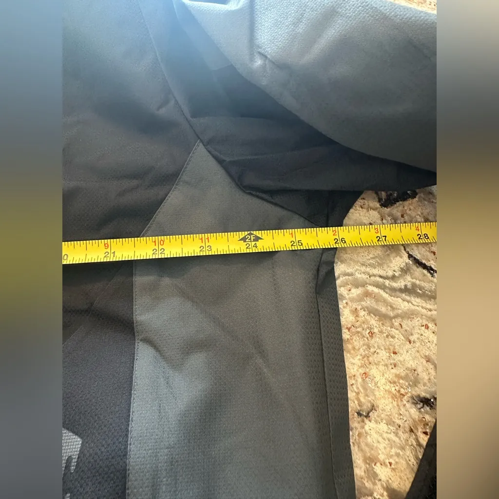 Women’s XXL Waterproof Rain Jacket Removable Hood Dark Green Outdoor Sports Black - Image 9