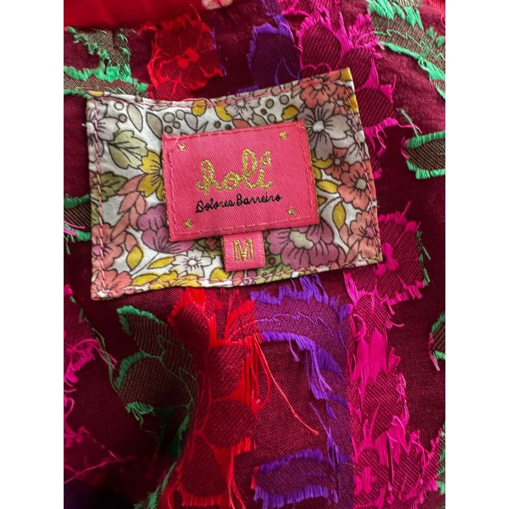 HOLI BY DOLORES BARREIR0 Light Jacket in Size Medium Red - Image 5