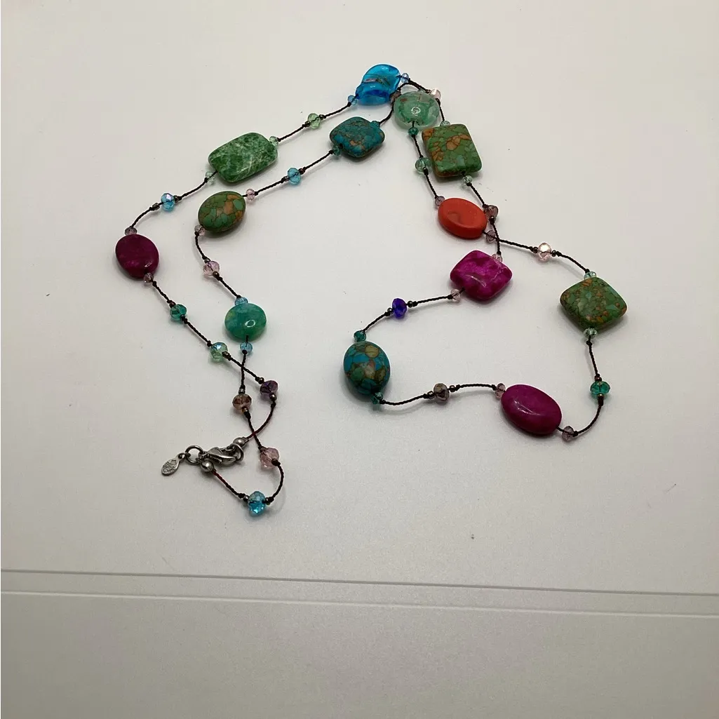 Silpada multi stone and glass necklace - Image 9
