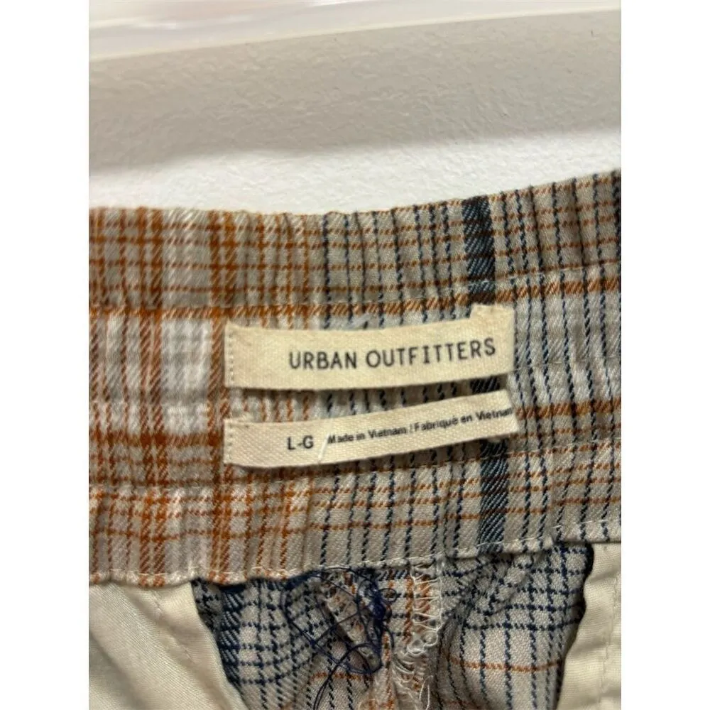 Urban Outfitters Plaid High Waisted Midi Skirt Women's Size L G - Image 4