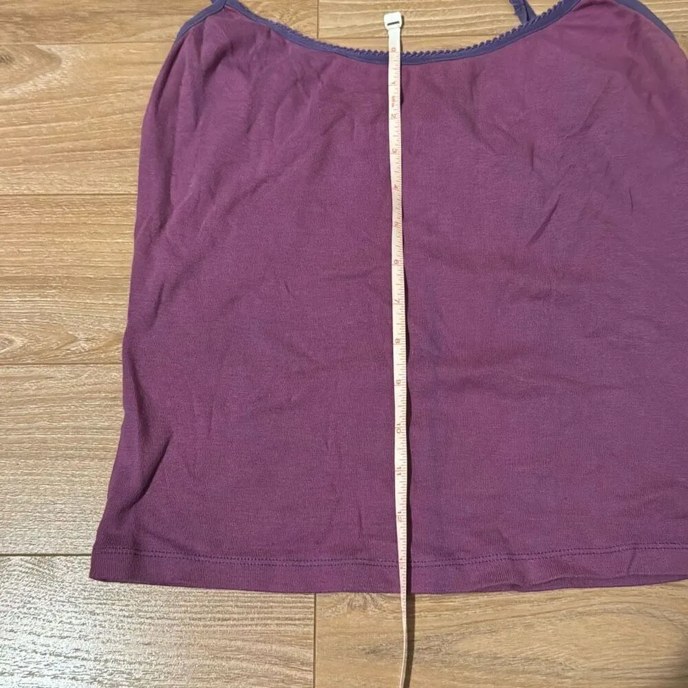 Vintage Victoria's Secret Purple Tank Top Size Small  Has super cute trim and so - Image 3