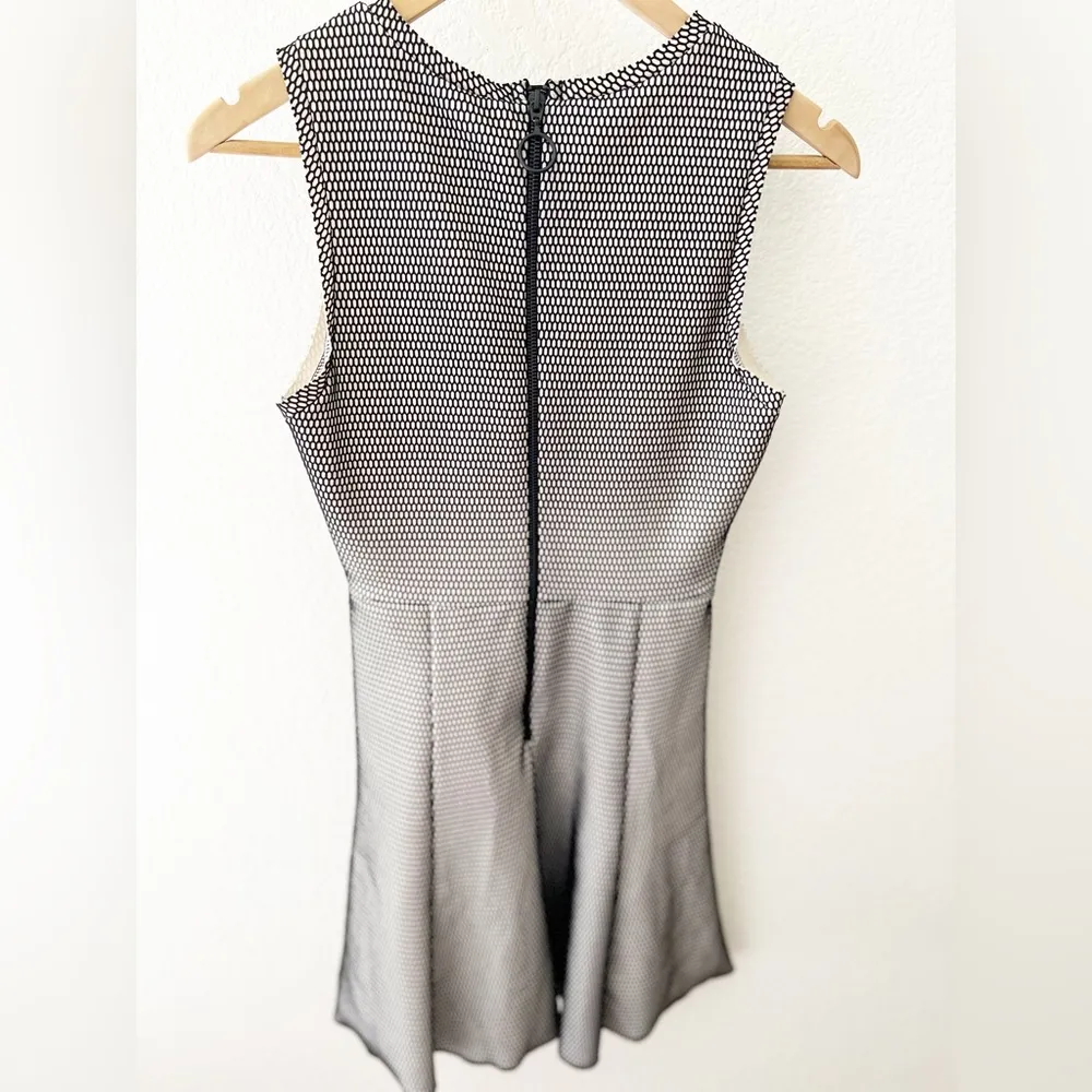 BWT ZARA Cream & Black Fishnet Fit & Flare Dress Size XS - Image 8