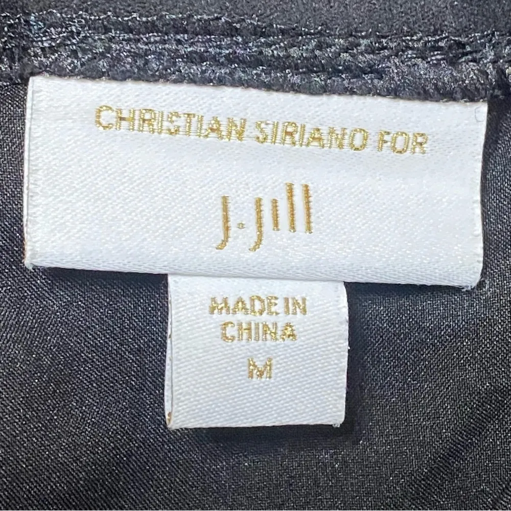 Christian Siriano For J Jill Black Faux Suede Pencil Skirt Size Medium - Image 3