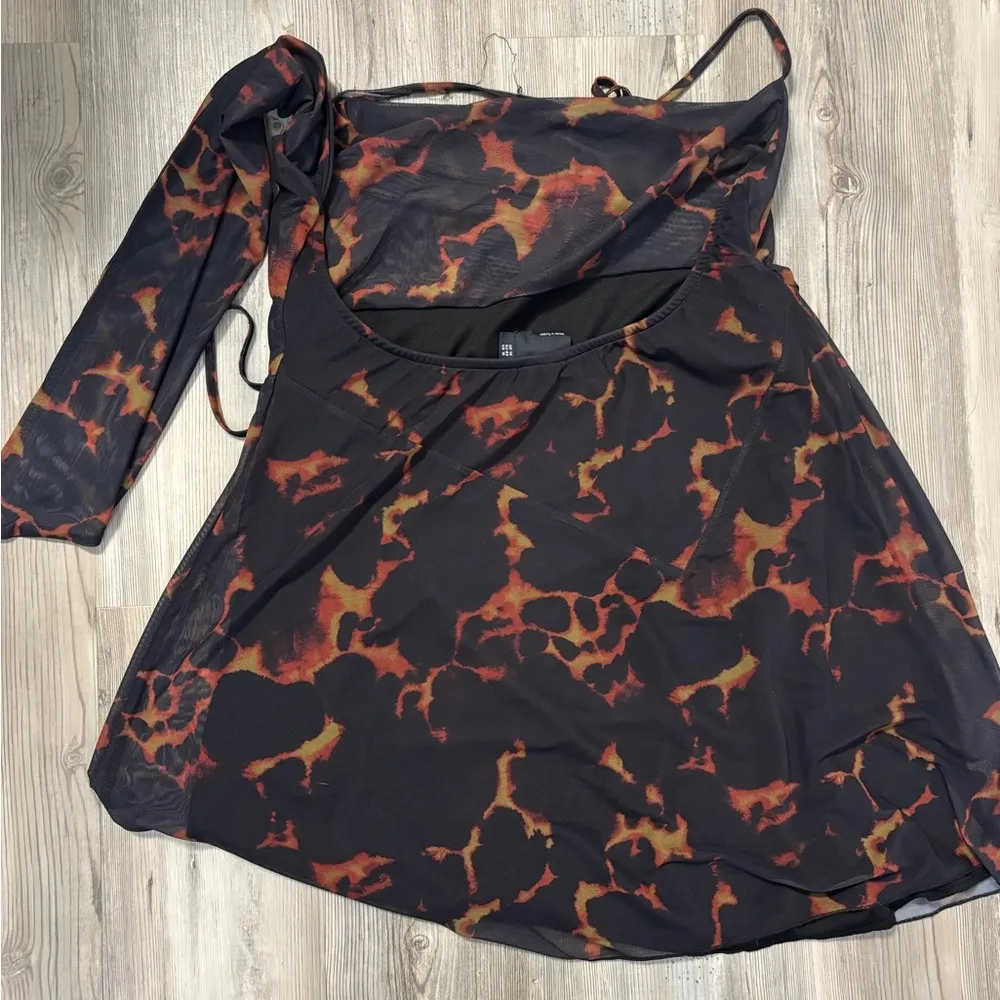 ASOS Black and Orange Mini Dress NWT - Image 2