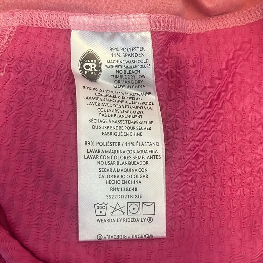 Club Ride Trixie Ibis Rose Sleeveless Women's Jersey Tank Top Large NWT Pink - Image 11