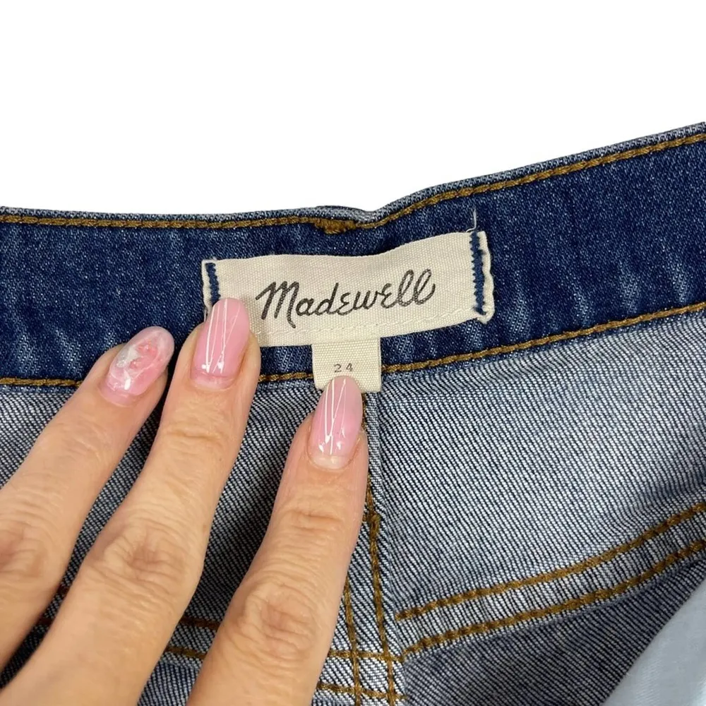 Madewell High-Rise Denim Shorts in Glenoaks Wash: Cutoff Edition Stretch Size 24 - Image 12