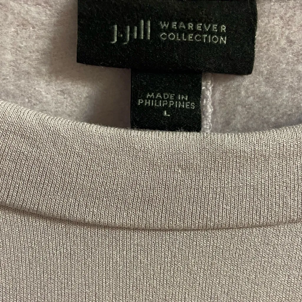 J Jill Wearever Collection crewneck sweatshirt light purple oversized Large - Image 5