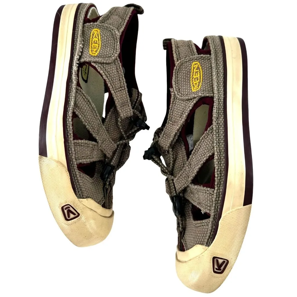 Keen Gray Coronado Vulcanized Canvas Fisherman Sandal Hiking Shoes Size 6.5 - Image 3