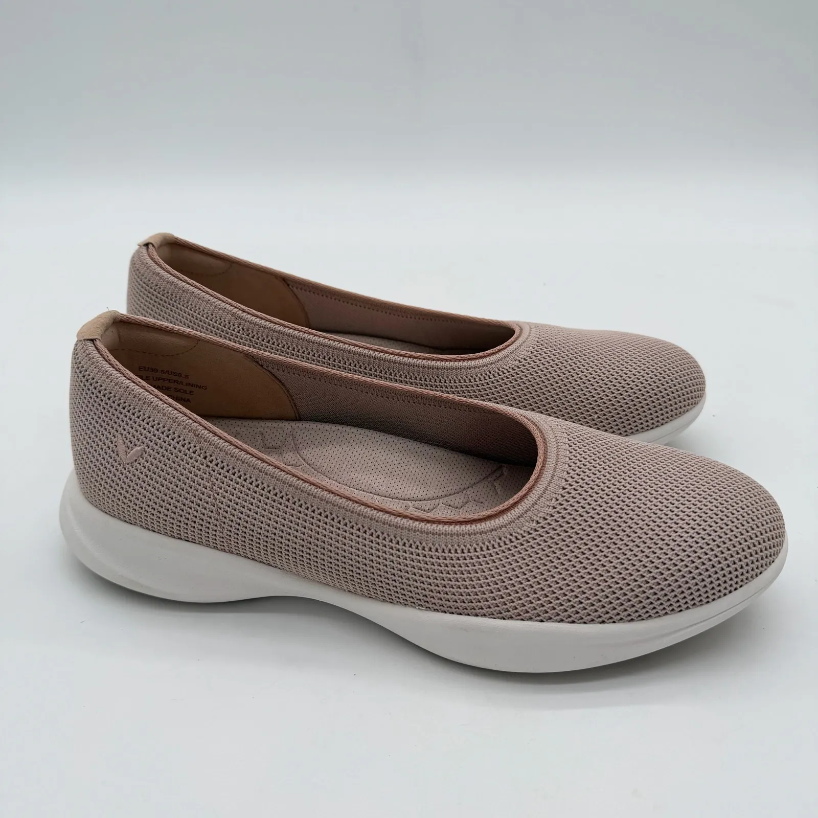 Vivaia Izabel Walker Pro Hybrid Comfort Support Knit Water RPT Flats Taupe 9.5 - Image 2
