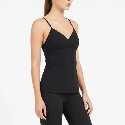 Lululemon Black Athletic Cami Tank Top Size 8 Crisscross Back - Image 9