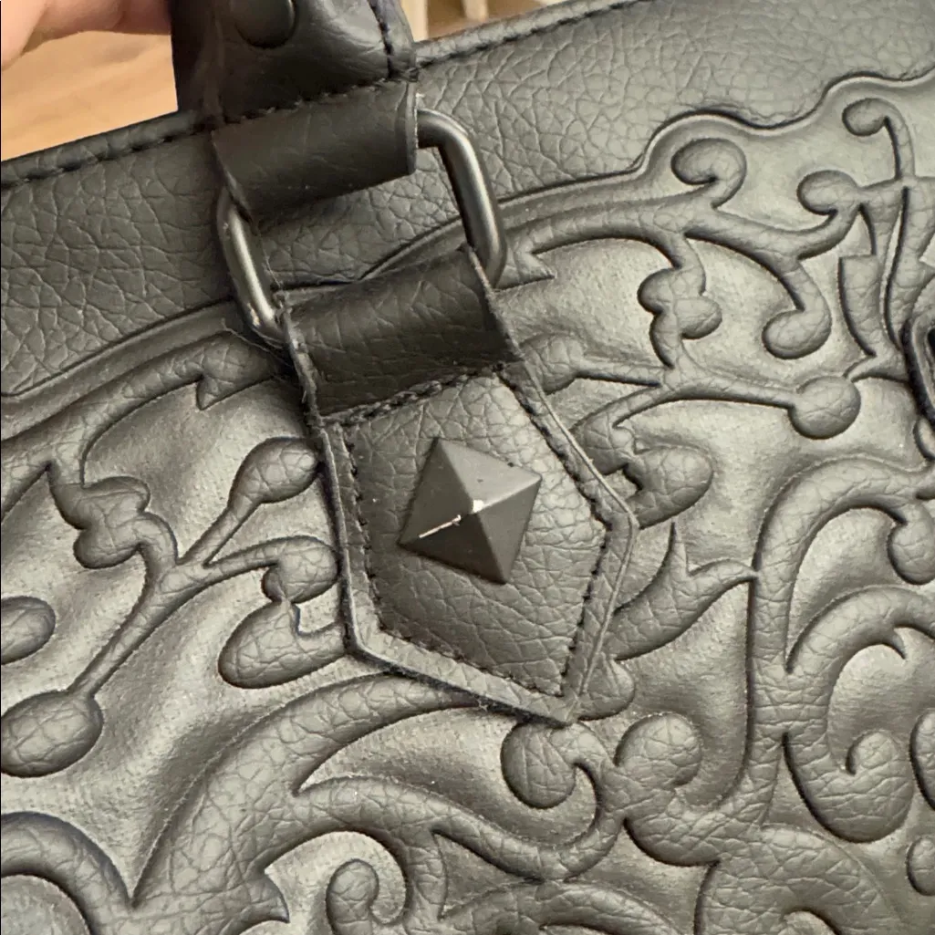 Loungefly Embossed Skull Accent Tote Bag - Image 5