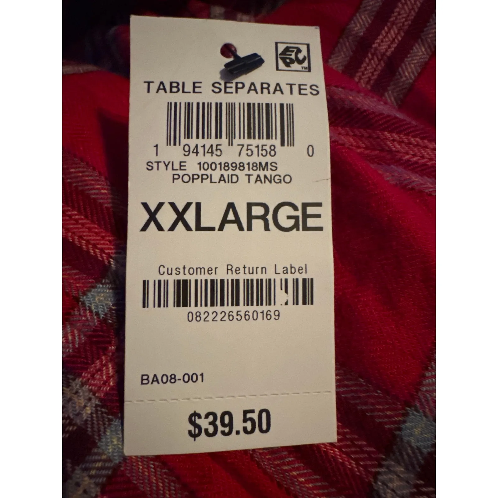 Brand New State of Day Women's Size 2XL XXL Red Plaid Pajama Lounge Pants - Image 5