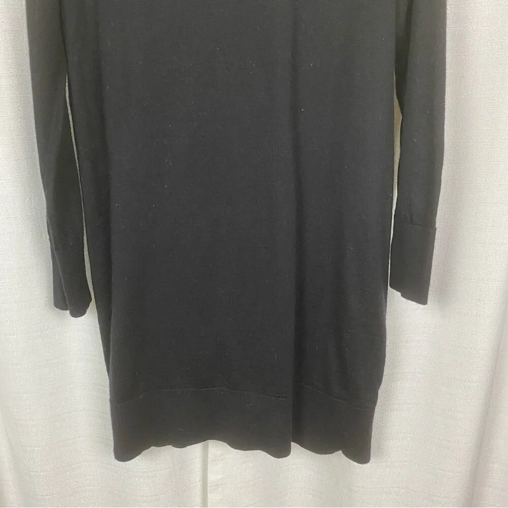 COS Black Wool Button Front Sweater Tunic Dress Sz.S - Image 14