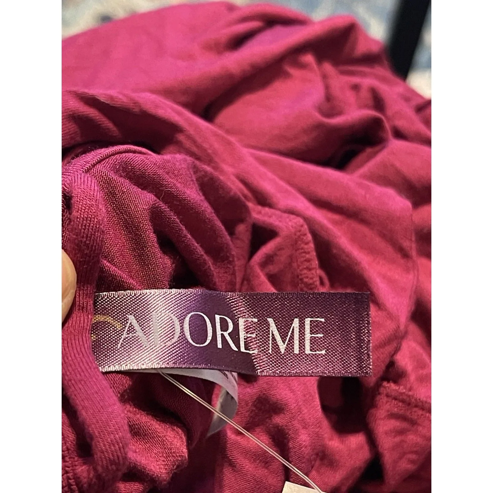 Adore Womens Sz XL Dressing Gown Bath Robe Lace Sleepwear Lounge Wrap Kimono - Image 8