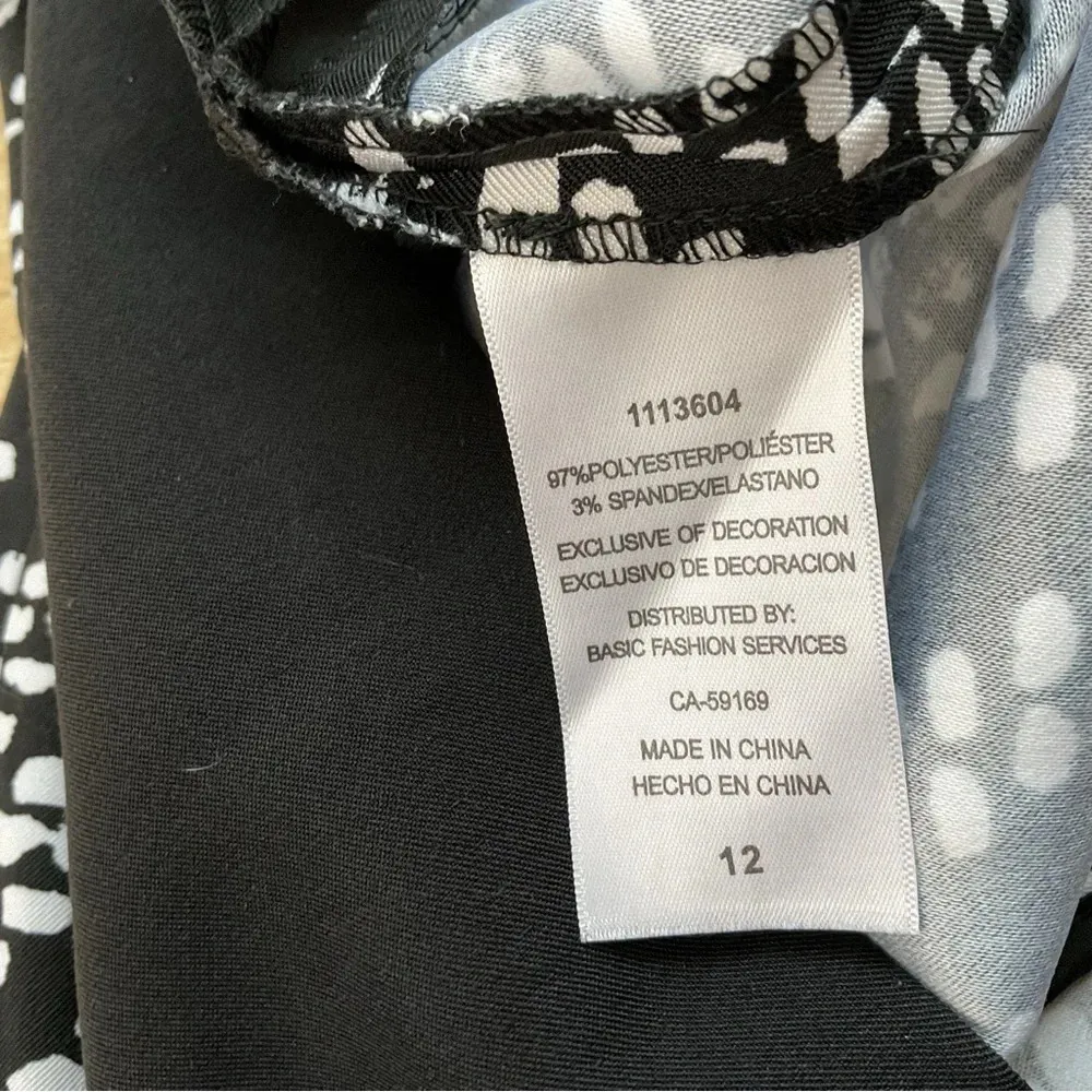 Mario Serrani Italy Sleeveless Printed Sheath Dress Size 12 - Image 8