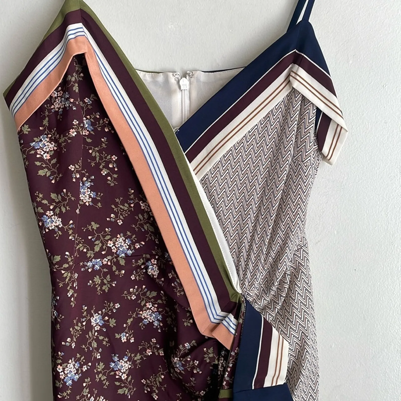 Veronica Beard Marga Silk Midi Dress - Image 4