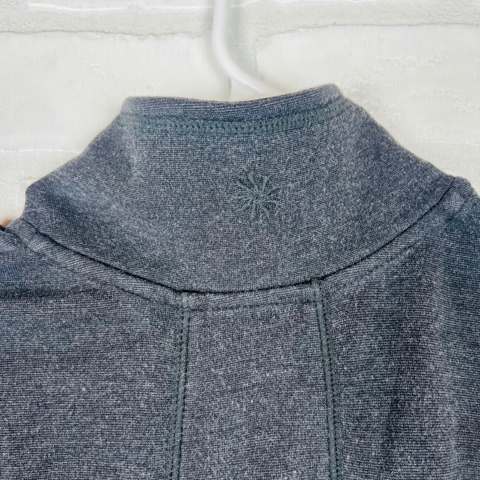 Athleta Cassidy Ponte Gray Mock Neck Long Sleeve Athletic Dress‎ Size ST - Image 7