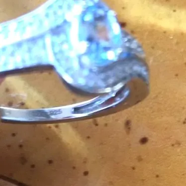 Natural Peacock Tanzanite Sterling Silver Ring Size 7 - Image 5