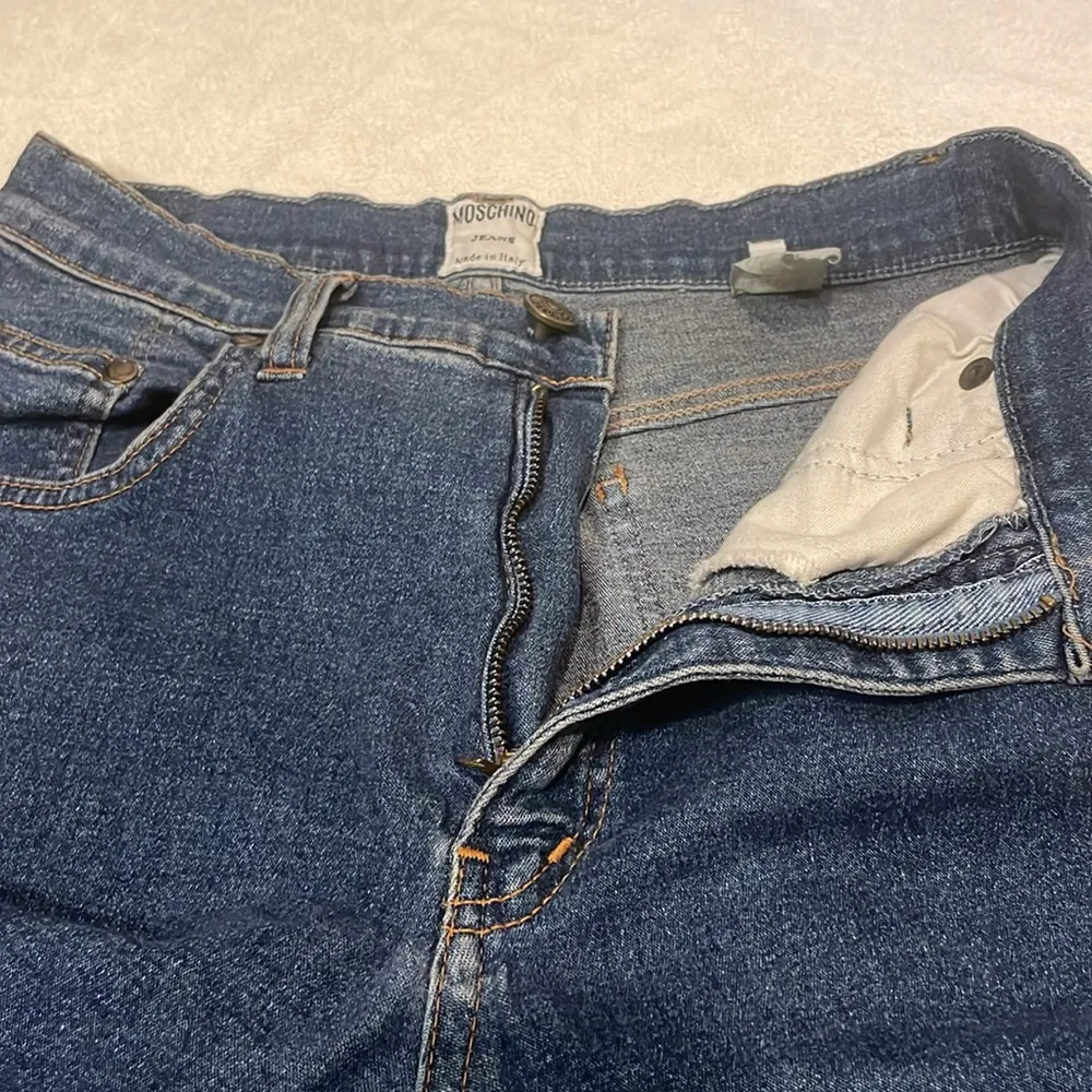 Moschino- VINTAGE! Donna Vita Alta High Waisted Mom Denim Jeans Peace Sign- 31 - Image 14