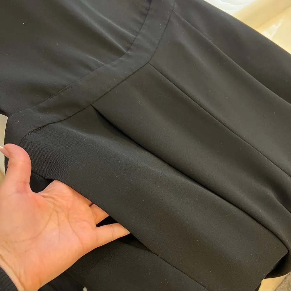 DIANE VON FURSTENBERG Tali Crop Top Open Back Cropped Wide Leg Jumpsuit black,12 - Image 9