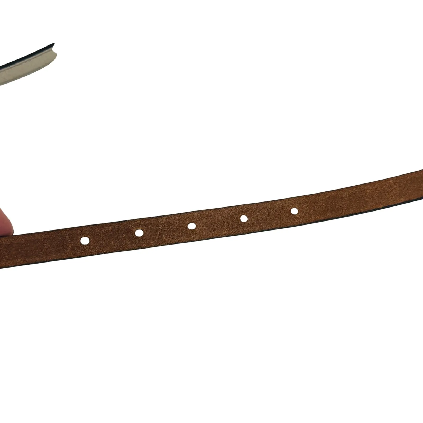 Fossil Women's Medium Metallic Silver Leather Belt Braided Chain BT3745-040 - Image 6