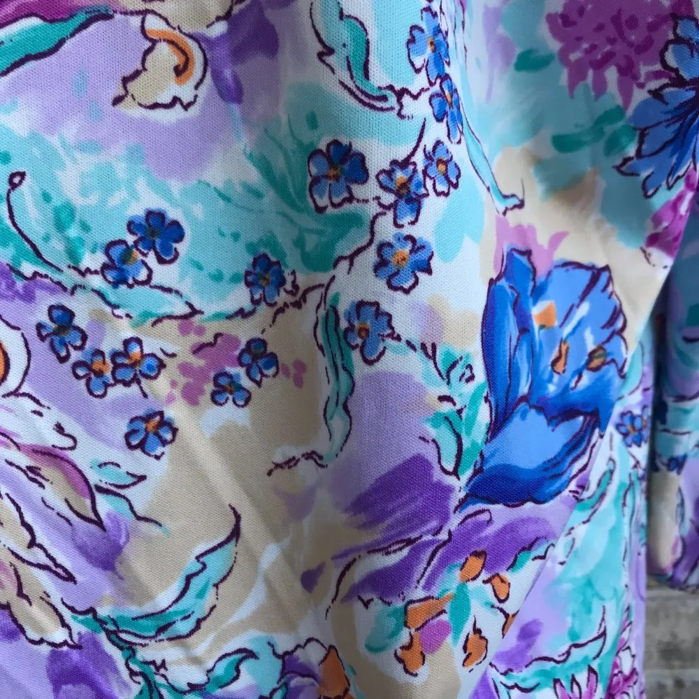 Miss Marilyn of Dallas Blouse Floral Vintage Size undefined - Image 10