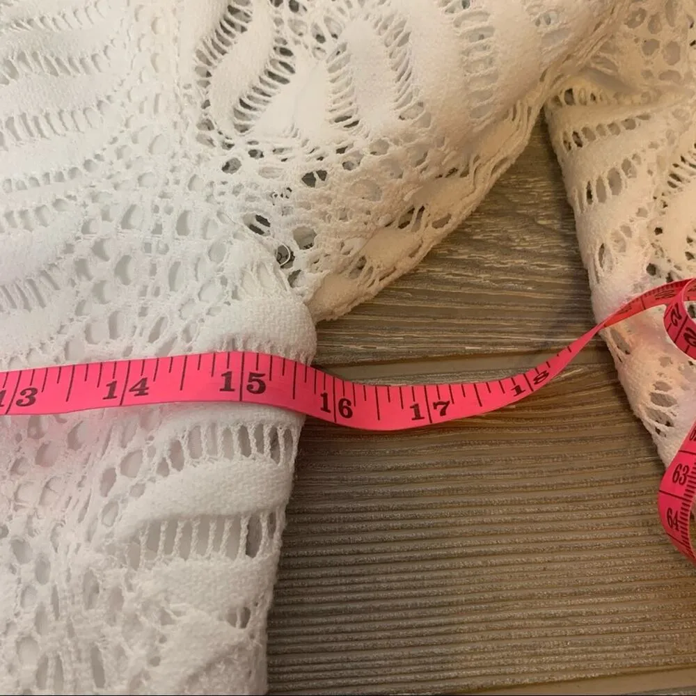 Lilly Pulitzer Seminole crochet lace dress white sz XS - Image 2