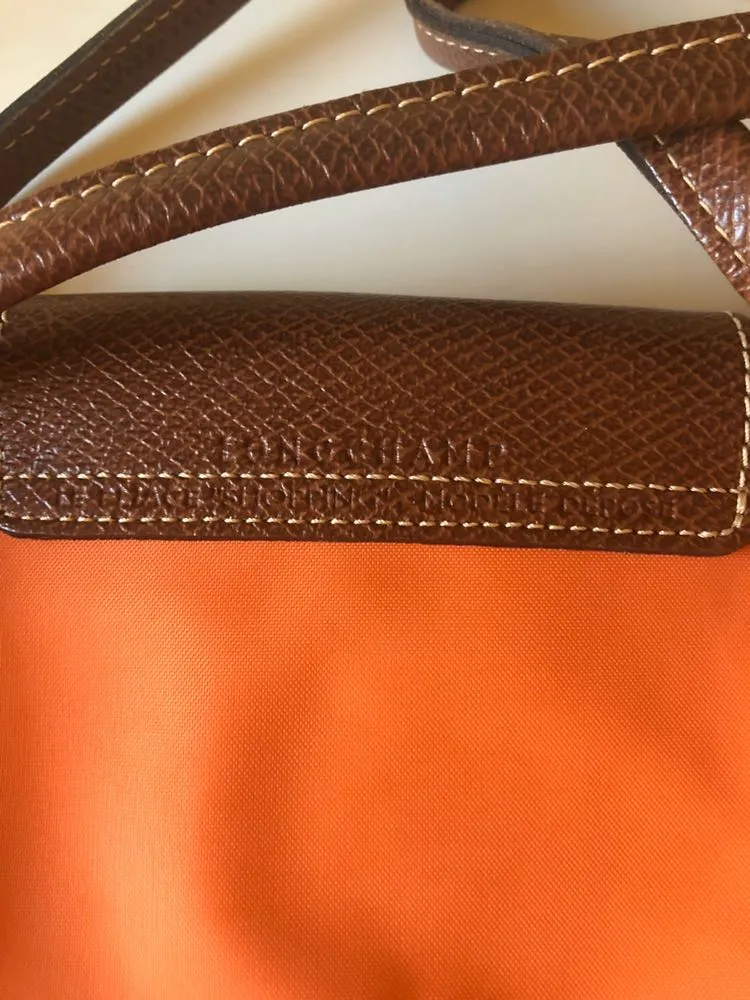 Longchamp Small Orange  Le Pliage Tote  - Image 4
