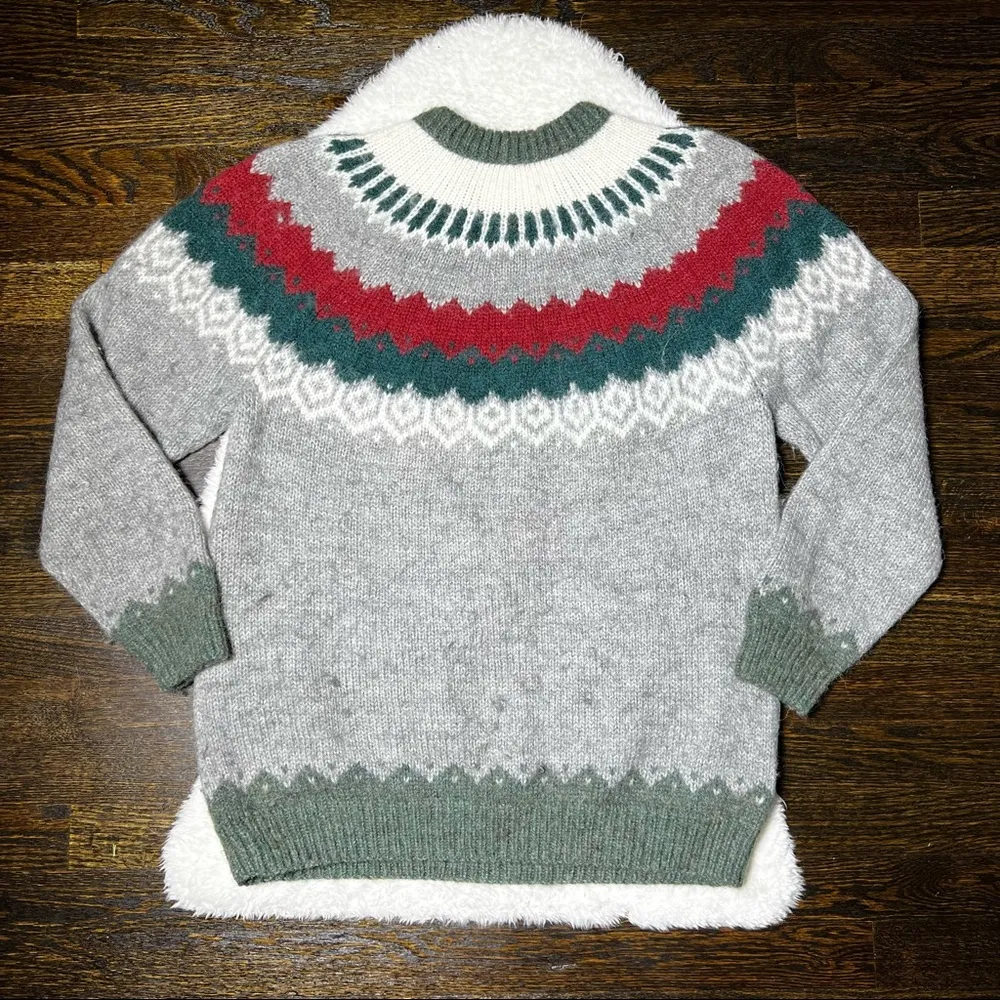 Alpaca Connection Wool Crewneck Geometric Pattern Sweater Size L - Image 6