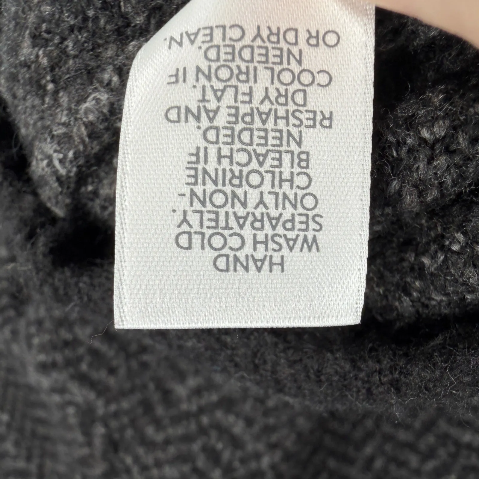 J. Jill Petite Wool Blend Button Cardigan Sweater XS Gray Black Herringbone Knit - Image 5