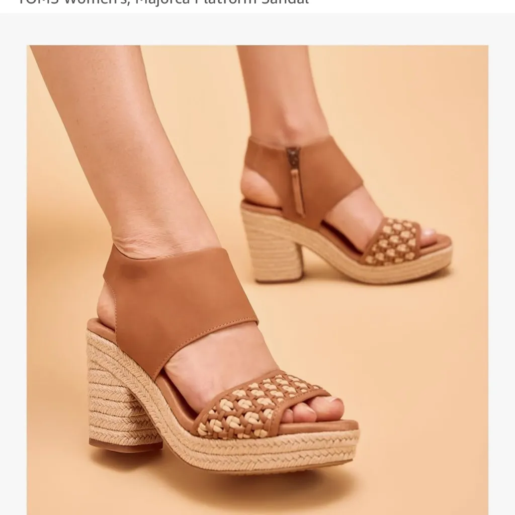 TOMS Women's Brown Platform Sandal TOMS Women's,‎ Majorca Platform Sandal - Image 4
