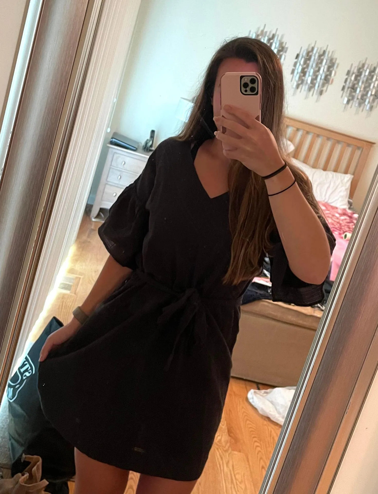 s Fit And Flare Tie Dress - Image 3