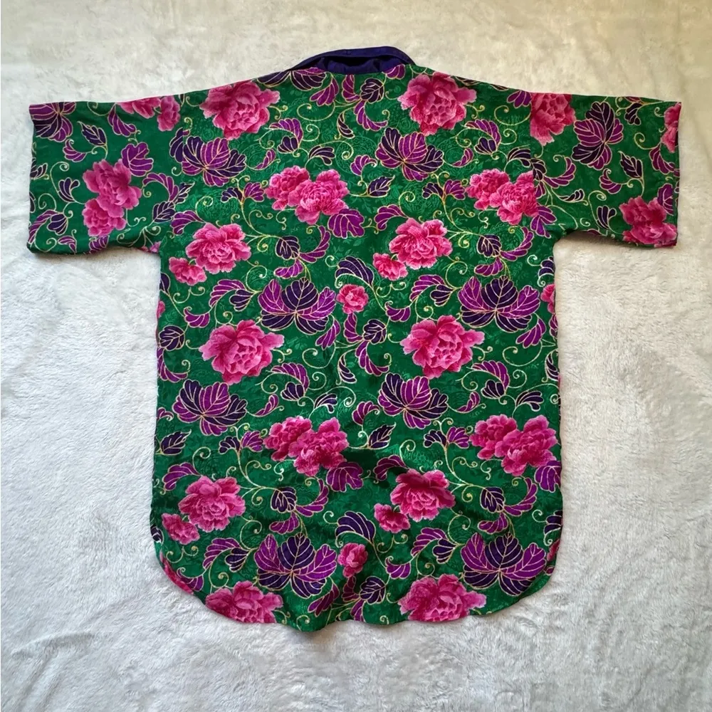 Victoria’s Secret Vintage 90’s Floral Oversized Button Down Shirt Size Small - Image 4