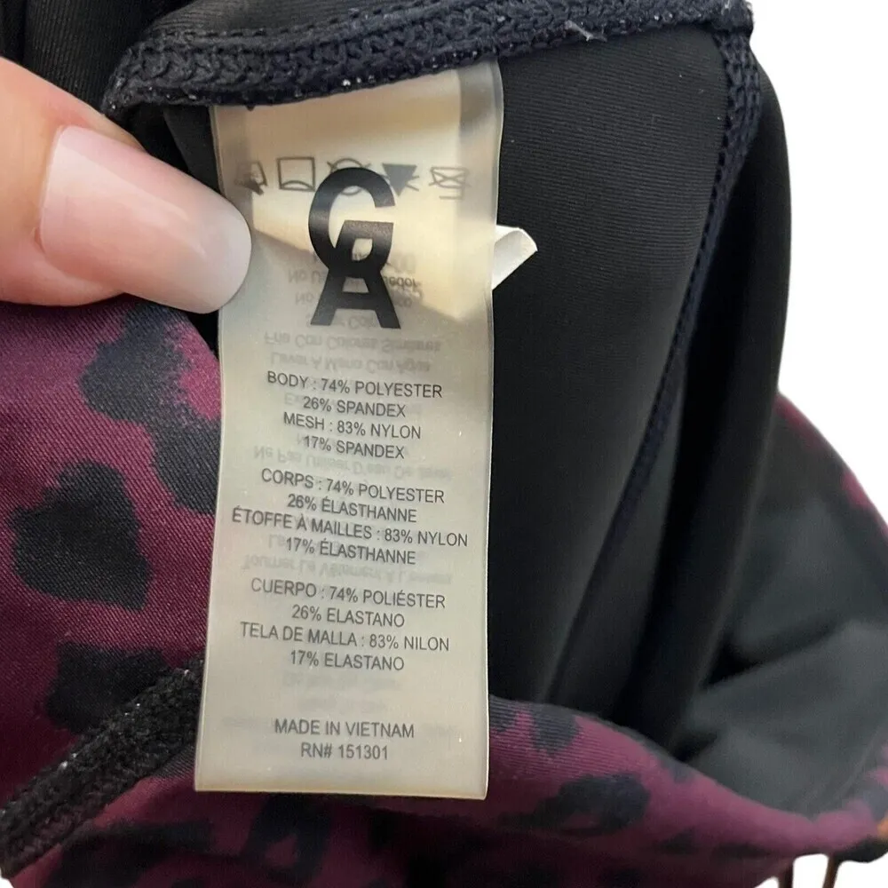 Good American Ombre Leopard Leggings Size M Cinched Waist 7/8 High Rise - Image 10