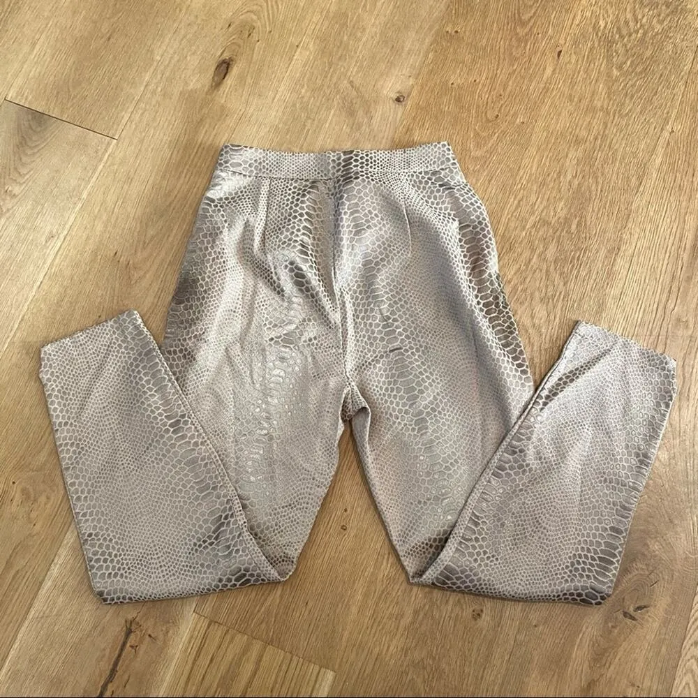 superdown  Kimberly Snakeskin Pants in Natural - Image 7