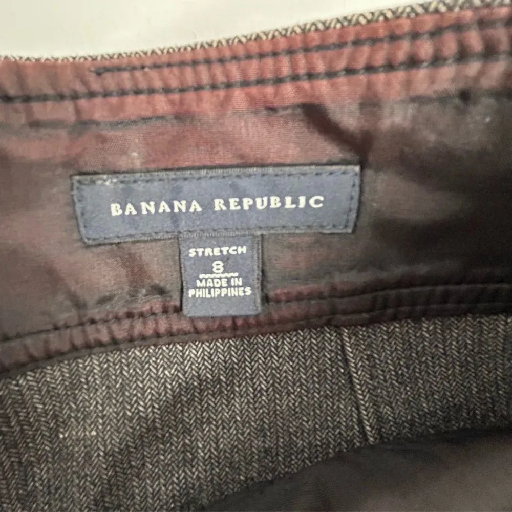 Banana Republic Women's Size 8 Gray Stretch Pencil Skirt Knee Length - Image 7