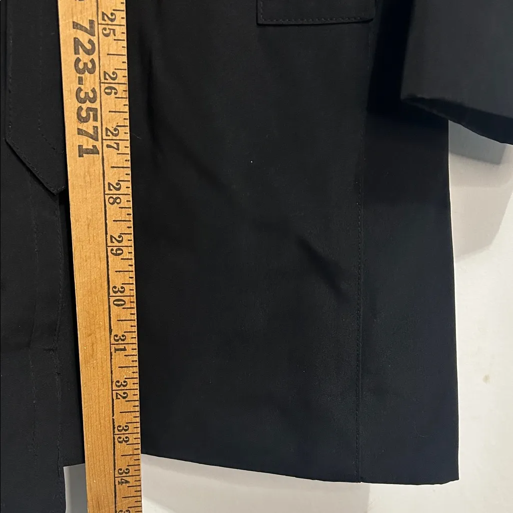 London Fog Women's Black Trench Coat with Hood Women’s Size Small - Image 10