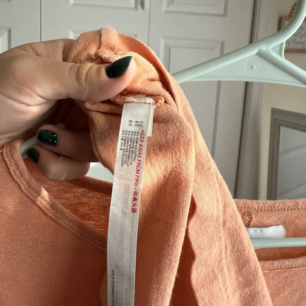 Free People orange tan Midi Dress - Image 5