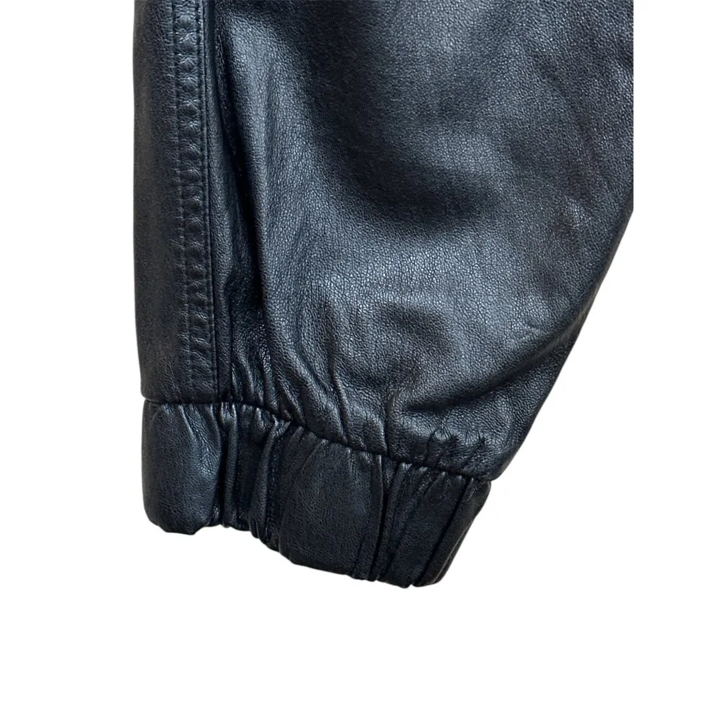 BLANKNYC Faux Leather Jogger in Black Widow 24 Womens Vegan Pants - Image 8