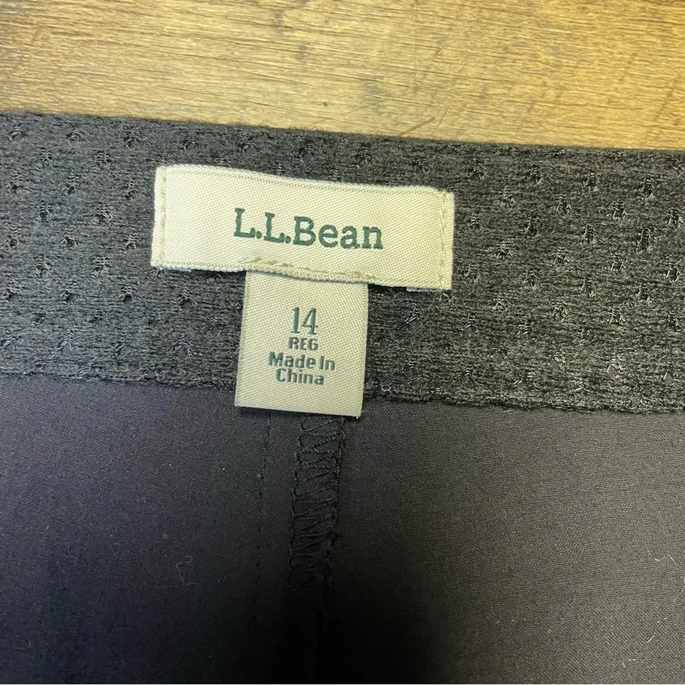 LL Bean Wrap Snap Skort Zip Pockets Black Casual Outdoor Golf Women's Size 14 - Image 6