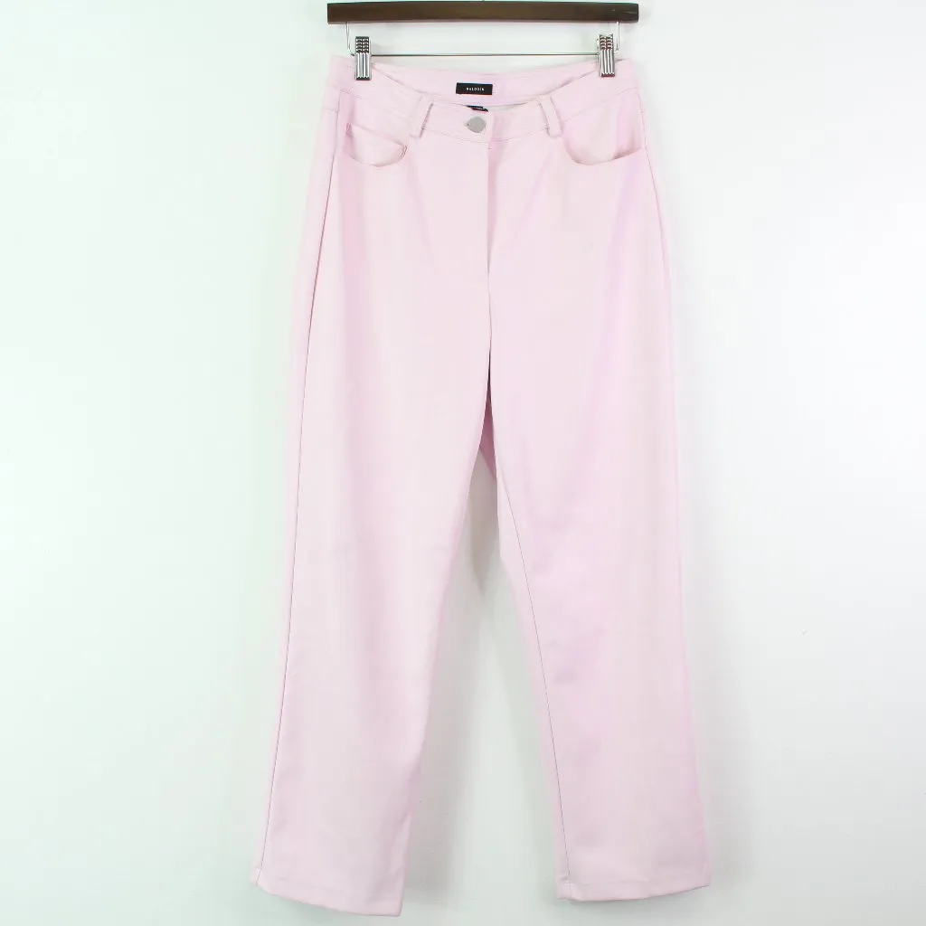 Halogen Faux Leather Straight Leg‎ Pants Light Pink Size 4 - Image 2