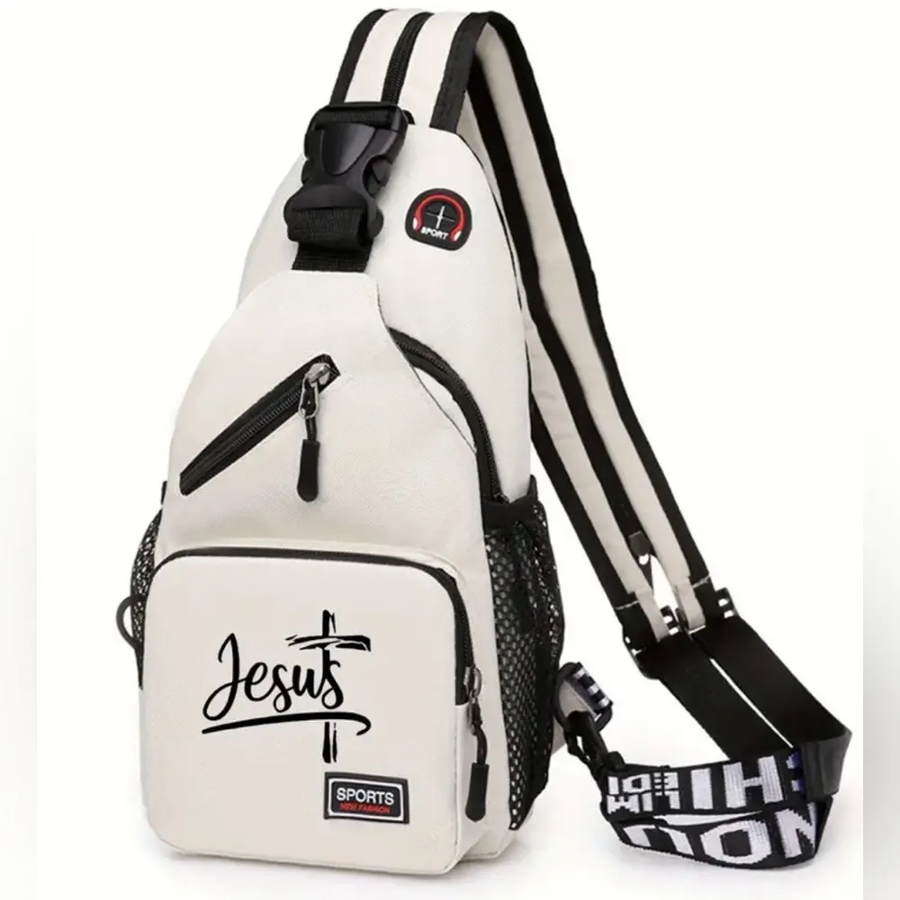 Jesus CrossOver Body Bag NWT Black - Image 3