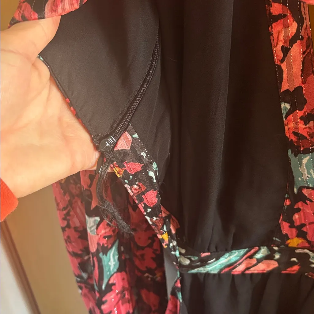 Skies Are Blue Vibrant Floral Long Sleeve Dress - Image 6