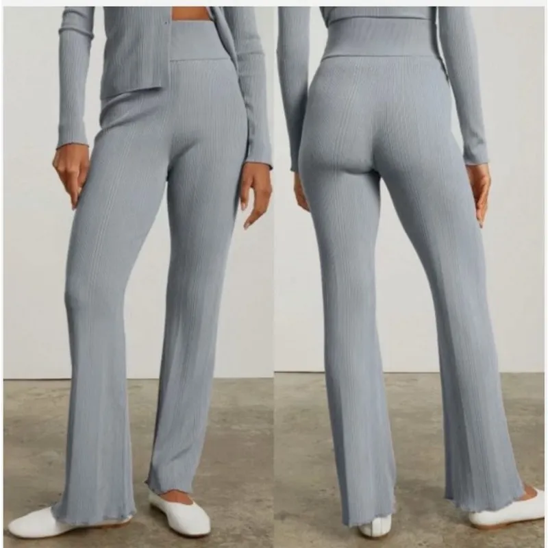 Everlane The Ribbed Knit Flare Pants - Image 2