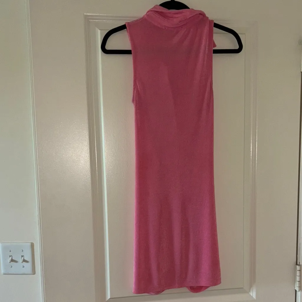 Pink Sleeveless Button - Image 2