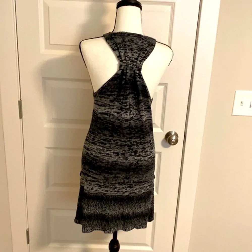 Mudd || Black/grey long razorback cardigan with pockets - Image 6