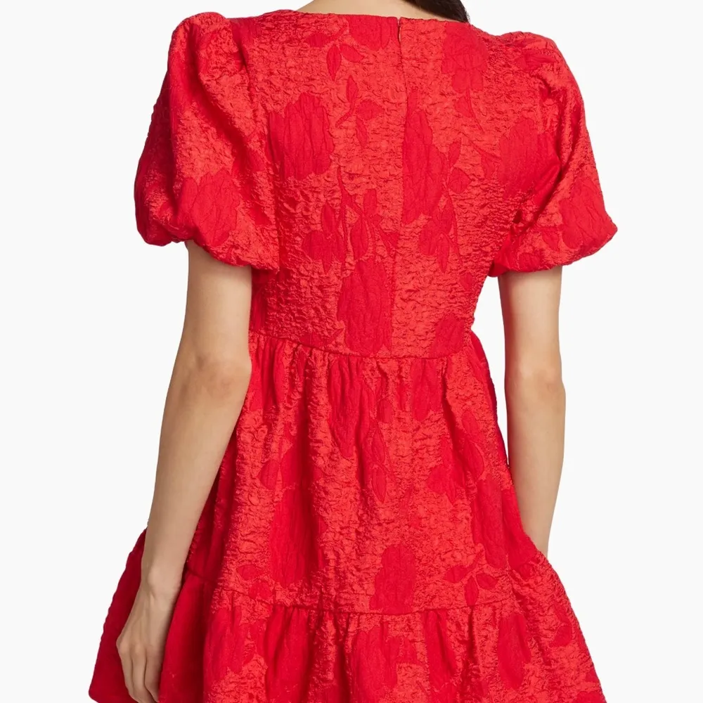 As IT MAY woman XXLarge orange red puff sleeve woman dress Saks website sold out Size XXL - Image 3