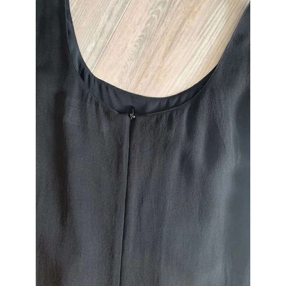 VALENTINO BLACK BEADED DRESS size 8 - Image 2