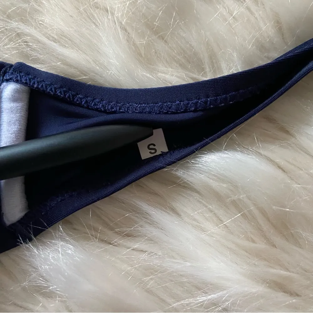 Shein Navy Blue Twist front Halter Bikini Tops Sz S - Image 63